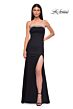 La Femme 32891 Embellished Neckline High Slit Dress