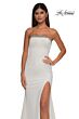 La Femme 32891 Embellished Neckline High Slit Dress