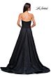 La Femme 32893 Side Pockets High Slit Strapless Dress