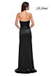 La Femme 32896 Ruched Top Strapless Sweetheart Neck Dress