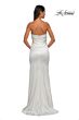 La Femme 32896 Ruched Top Strapless Sweetheart Neck Dress