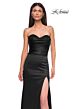 La Femme 32896 Ruched Top Strapless Sweetheart Neck Dress