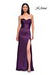 La Femme 32896 Ruched Top Strapless Sweetheart Neck Dress