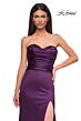 La Femme 32896 Ruched Top Strapless Sweetheart Neck Dress