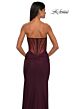 La Femme 32912 Floral Corset Sheer Back Dress
