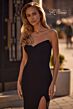La Femme 32919 High Slit Strapless Sweetheart Neckline Dress