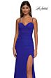 La Femme 32925 Ruched Corset Sweetheart Neck Dress