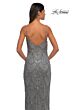 La Femme 32928 Spaghetti Straps High Slit Embellished Dress