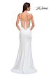 La Femme 32930 Floral Corset Sheer Back Dress