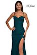 La Femme 32933 Sweetheart Neckline Beaded Lace Dress