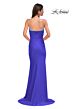 La Femme 32939 High Slit Embellished Faux Bra Dress