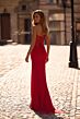 La Femme 32941 Illusion Back Plunging Neck Strapless Dress