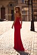 La Femme 32941 Illusion Back Plunging Neck Strapless Dress