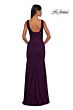 La Femme 32943 Square Back V-Neck Beaded Lace Dress