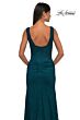 La Femme 32943 Square Back V-Neck Beaded Lace Dress