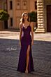 La Femme 32947 Sweetheart Neckline Beaded Lace Dress
