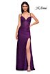 La Femme 32947 Sweetheart Neckline Beaded Lace Dress