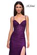 La Femme 32947 Sweetheart Neckline Beaded Lace Dress