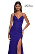 La Femme 32947 Sweetheart Neckline Beaded Lace Dress