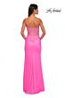 La Femme 32962 Sheer Back Spaghetti Straps Corset Dress