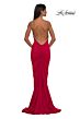 La Femme 32970 Bare Back Spaghetti Straps Dress