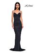 La Femme 32970 Bare Back Spaghetti Straps Dress