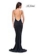 La Femme 32970 Bare Back Spaghetti Straps Dress