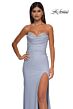 La Femme 32981 Illusion Back Peek-A-Boo Neckline Dress