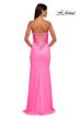 La Femme 32981 Illusion Back Peek-A-Boo Neckline Dress