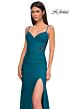 La Femme 32983 Lace Corset Sweetheart Neckline Dress