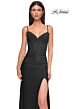 La Femme 32983 Lace Corset Sweetheart Neckline Dress