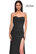 La Femme 32990 Lace-Up Back Strapless Sweetheart Neckline Dress
