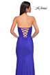 La Femme 32990 Lace-Up Back Strapless Sweetheart Neckline Dress