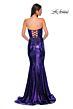 La Femme 32995 Strapless Sweetheart Neckline Metallic Dress