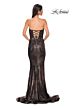 La Femme 32995 Strapless Sweetheart Neckline Metallic Dress