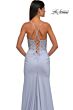 La Femme 33001 Embroidered Top Lace-Up Dress