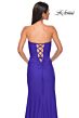 La Femme 33012 Faux Wrap Strapless Lace-Up Dress