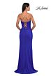 La Femme 33018 Faux Wrap Strapless Sweetheart Neck Dress