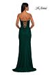 La Femme 33018 Faux Wrap Strapless Sweetheart Neck Dress