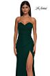 La Femme 33018 Faux Wrap Strapless Sweetheart Neck Dress
