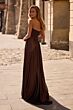 La Femme 33047 Strapless Sweetheart Neckline Metallic Dress