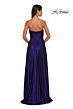 La Femme 33047 Strapless Sweetheart Neckline Metallic Dress