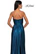 La Femme 33047 Strapless Sweetheart Neckline Metallic Dress