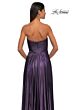 La Femme 33047 Strapless Sweetheart Neckline Metallic Dress