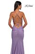 La Femme 33086 Lace-Up Back Ruched Corset Dress