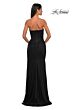 La Femme 33116 High Slit Strapless Ruched Dress