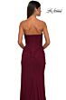 La Femme 33116 High Slit Strapless Ruched Dress