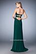 La Femme 22071 Cutout Back High Slit Strapless Dress