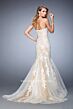 La Femme 22167 Sweep Train Strapless Dress