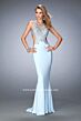 La Femme 22642 Halter Neckline Fitted Dress